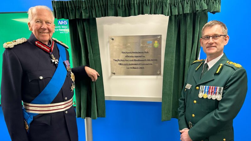 Lord Lieutenant of Lancashire, The Rt Hon Lord Shuttleworth with CEO Daren Mochrie (Right)